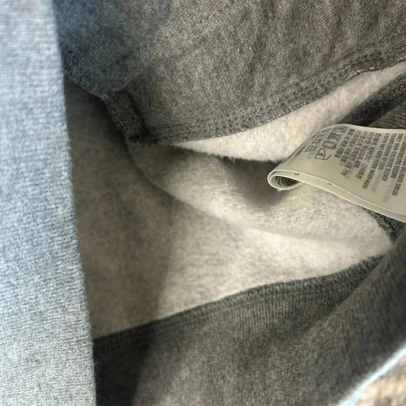 Abercrombie & Fitch Gray Fleece Cardigan Sweater Lightweight Jacket Size Large - Picture 5 of 10